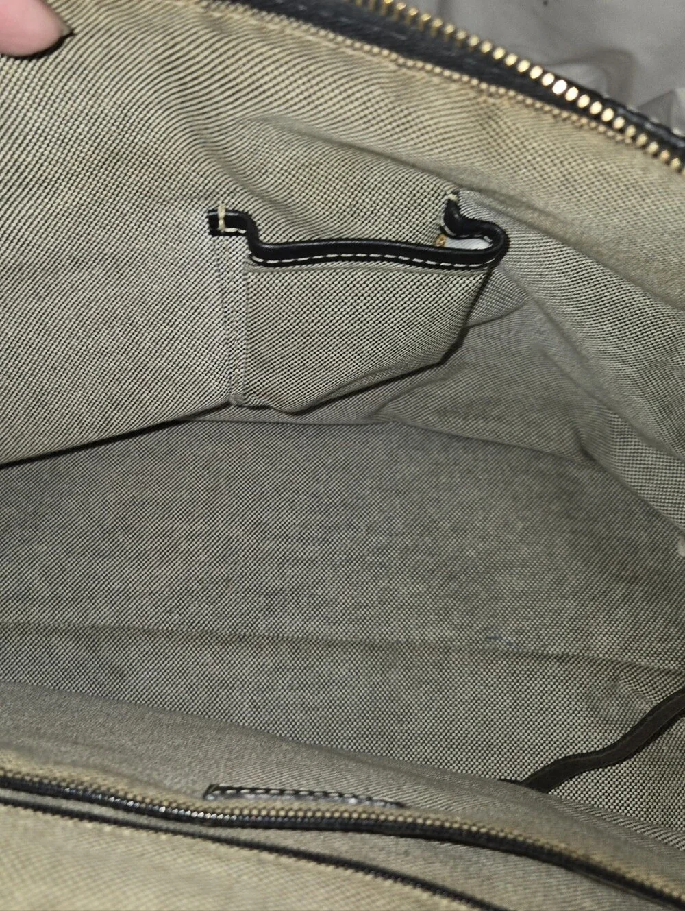 Dooney & Bourke Gray Logo Hobo with Black Trim